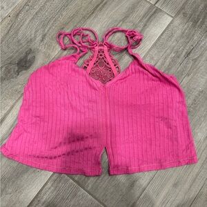 Aerie Hot Pink Bralette Crop Top